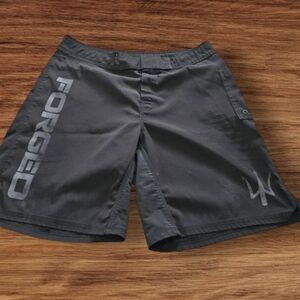 FORGED Mens Wod Shorts SZ 36 MMA Sports  Boxing Martial Arts Black